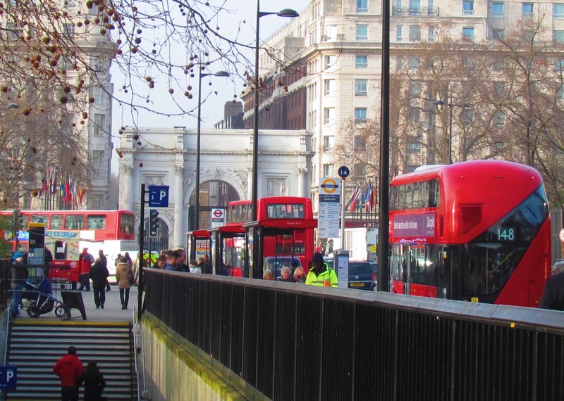 London Bus à Marble Arch