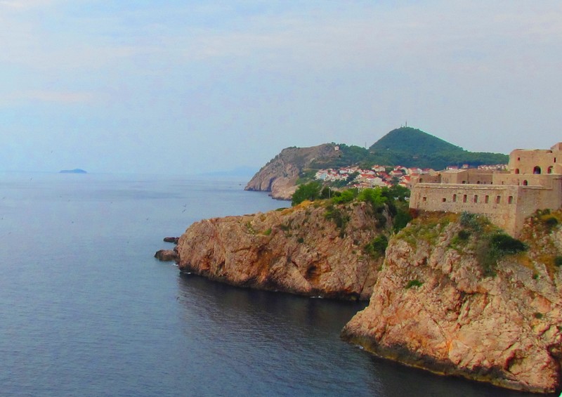 Dubrovnik la côte vers le nord