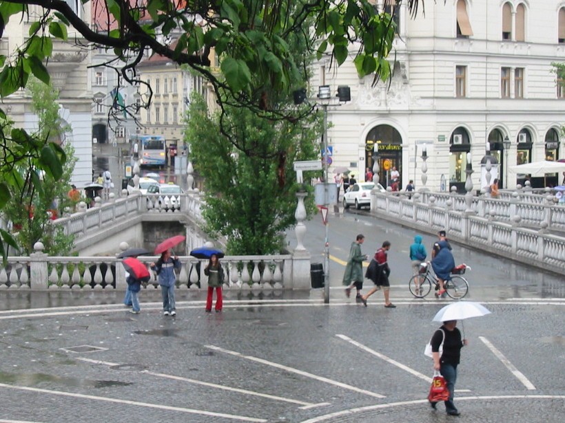 Slovénie Lubjana 3 ponts